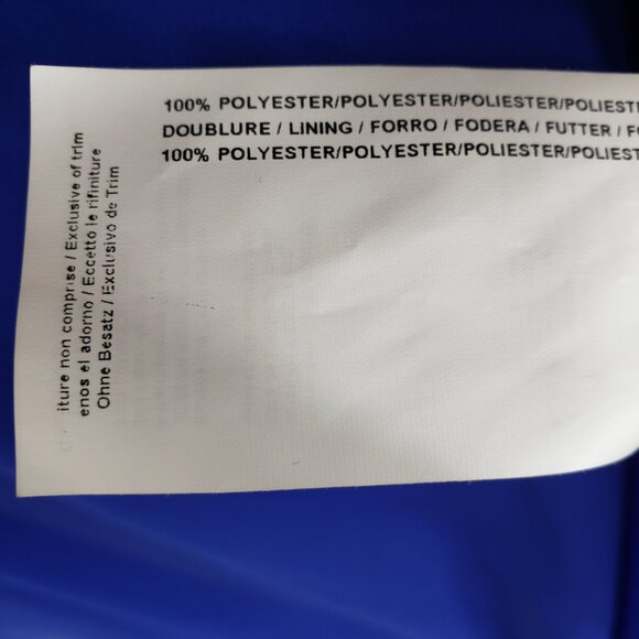 Joseph Ribkoff Chiffon Cape Cocktail Dress 12 Sheath Cobalt Blue NEW - Picture 14 of 14